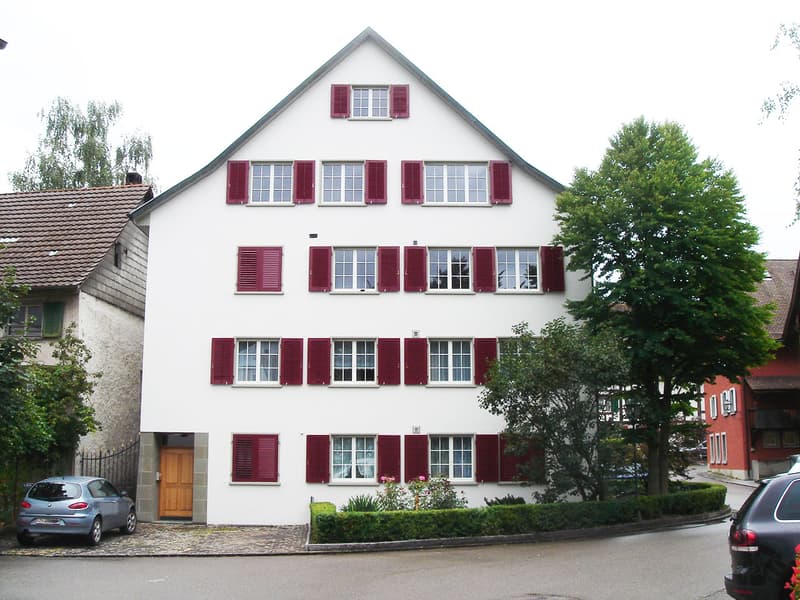 Blick zur Liegenschaft