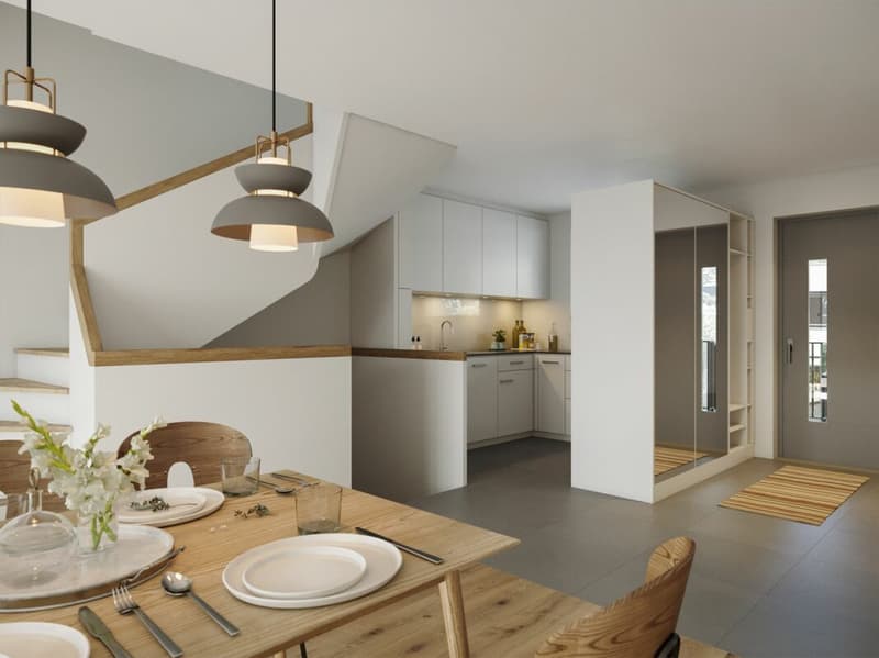 Moderne 5.5-Zimmer-Reihenhäuser mit Garten in Ettingen - Erstbezug (2)