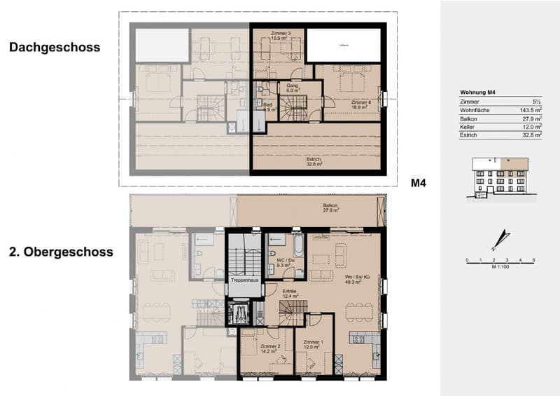 ERSTVERMIETUNG | GROSSZÜGIG | MAISONETTE (3)