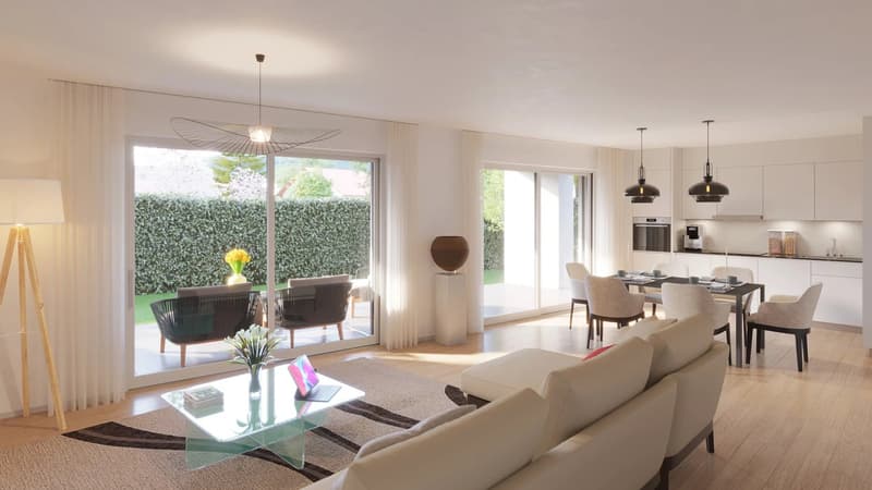 For Sale  5-room penthouse apartment in Veyrier  140 m² terrace (5)