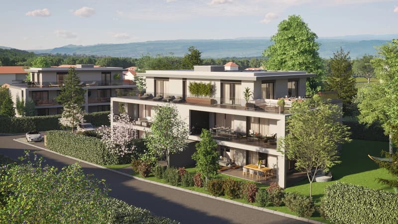 For Sale  5-room penthouse apartment in Veyrier  140 m² terrace (7)