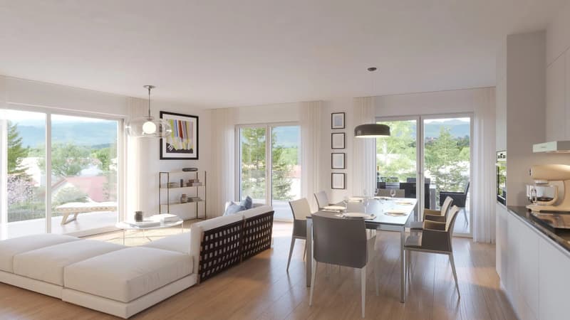 For Sale 5-room penthouse apartment in Veyrier 140 m² terrace (4)