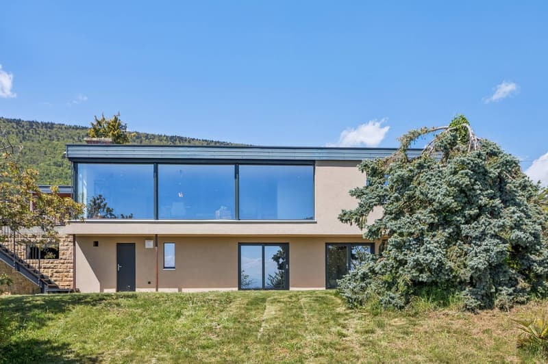 Une villa suspendue entre ciel, vignes et lac (13)