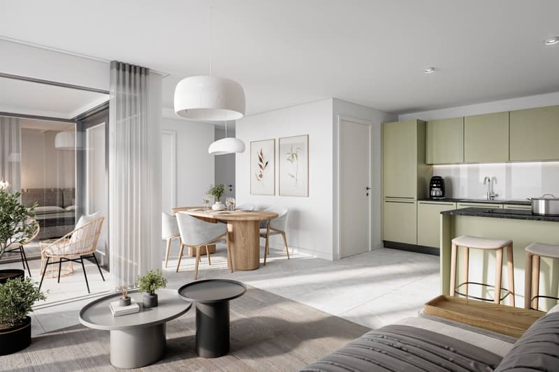 Votre futur chez-vous : 3.5 pièces avec loggia au 1er étage ! (2)