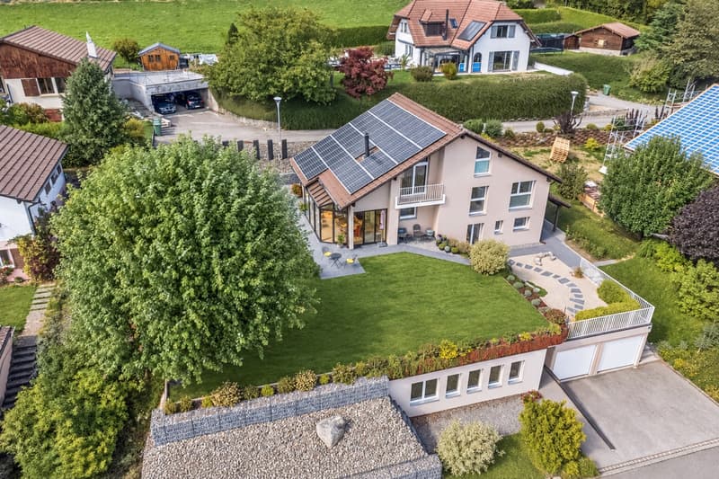 Superbe villa individuelle avec un beau jardin et 2 garages box (3)