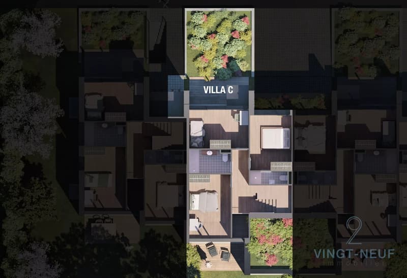 Townhouse contemporaine à Vessy (7)