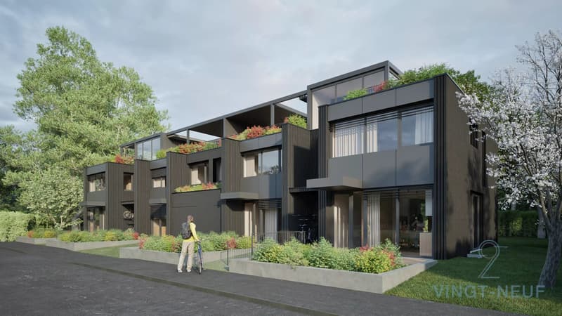 Townhouse contemporaine à Vessy (9)