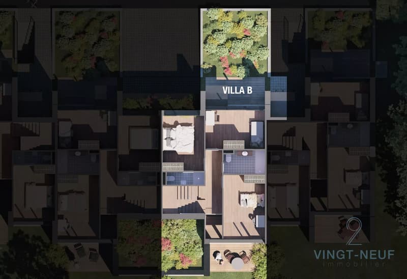Townhouse contemporaine à Vessy (7)