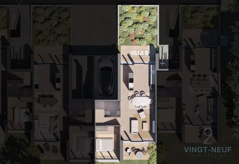 Townhouse contemporaine à Vessy (6)