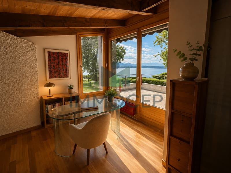 Propriété d'architecte à rénover à Versoix avec accès privé au lac (9)