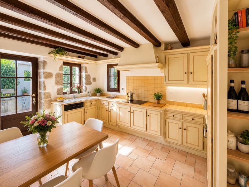 À louer - Authentique maison de village avec jardin au coeur du Vieux-Vernier (2)