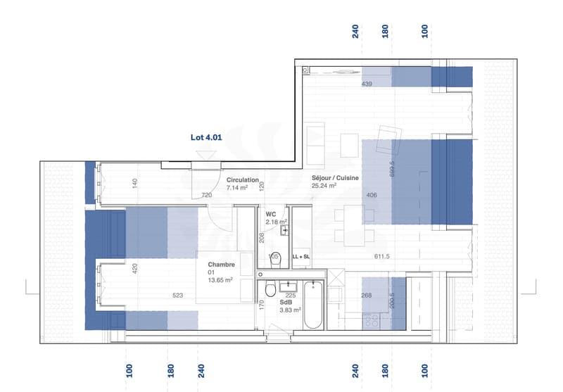 Appartement 3 pièces au 2e étage dans la promotion 11, route des Jurêts à Choulex (6)