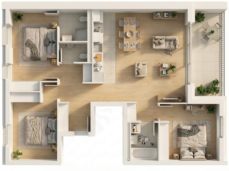 Appartement 5P au 1er étage, 11, route des Jurêts à Choulex (2)