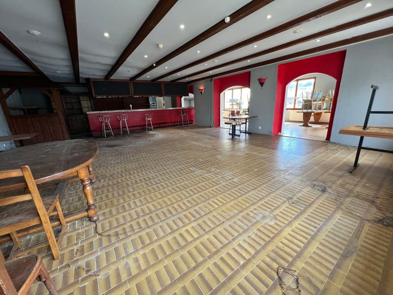A vendre 2 appartements, 1 restaurant, 1 dépôt et grand parking. (7)