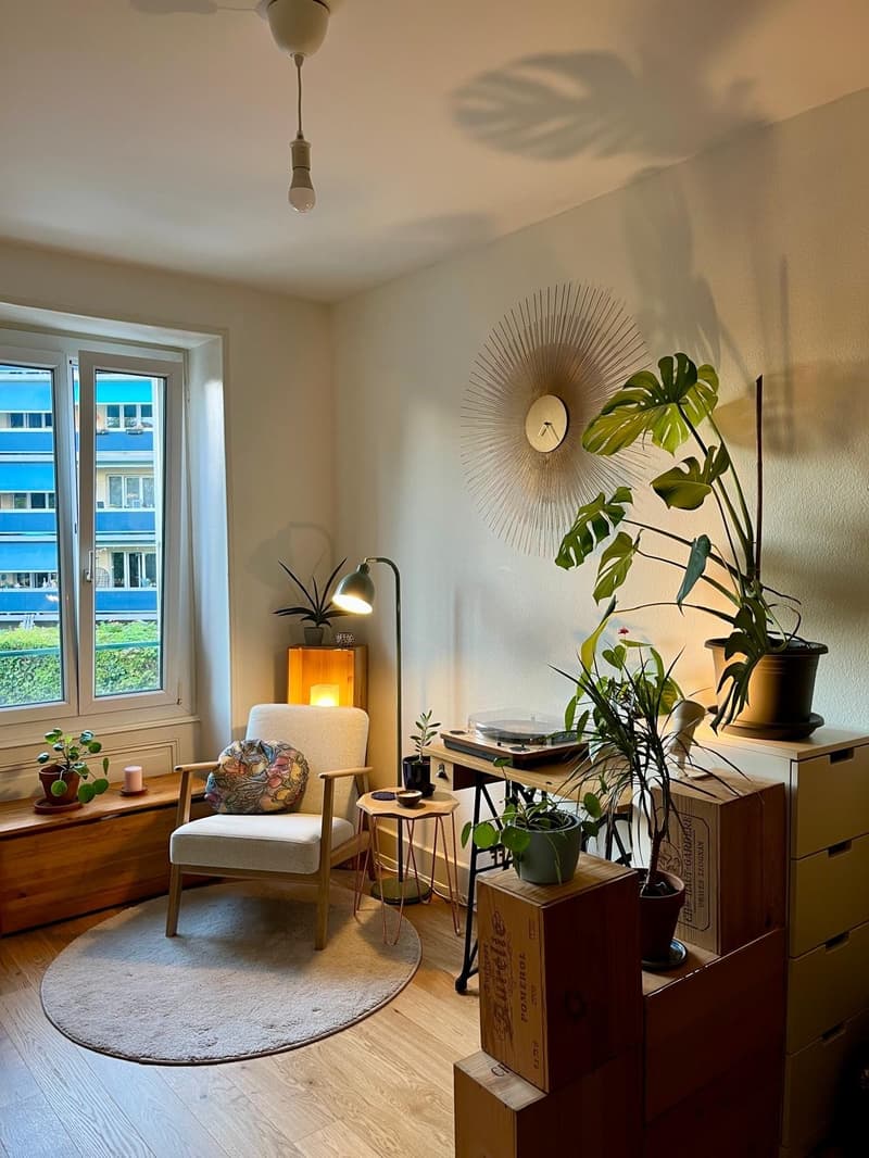 Charmant appartement de 3 pièces avec balcon et accès au jardin. (2)