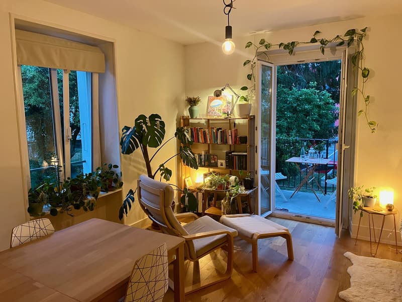 Charmant appartement de 3 pièces avec balcon et accès au jardin. (3)