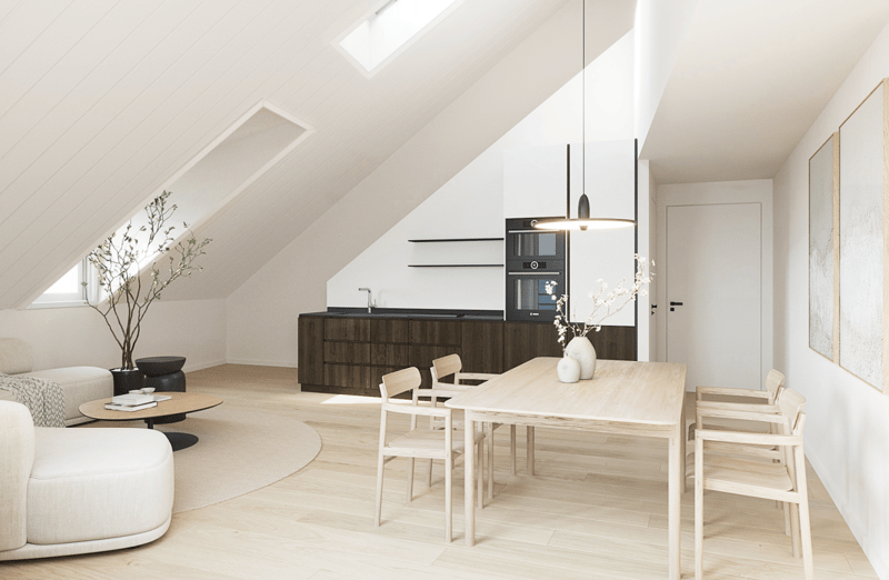 Grand appartement mansardé de 2.5 pièces au coeur de Moiry (5)