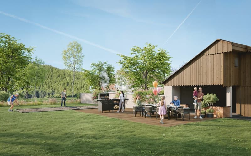 Grand appartement mansardé de 2.5 pièces au coeur de Moiry (3)