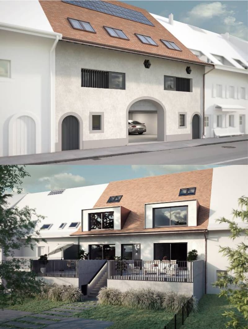 Superbe appartement en duplex sur plan au coeur du village face au Jura -  LOT 12 (1)