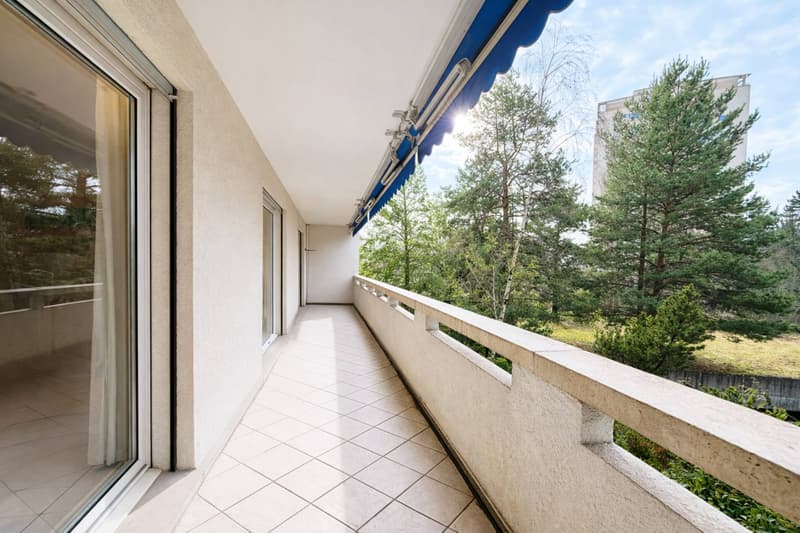 Spacieux logement traversant avec grand balcon (2)