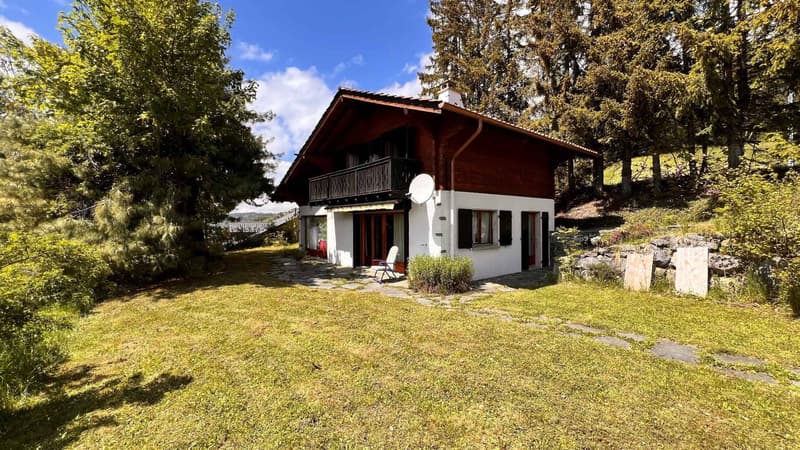 JOLI CHALET DE 5 PIECES AVEC UNE DEPENDANCE ET 2 GARAGES FERMES (1)