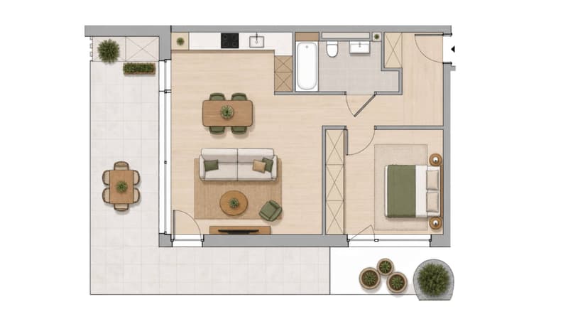 Magnifique logement neuf avec grand jardin et une belle vue ! (4)