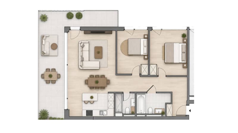 Magnifique logement neuf avec grand jardin et une belle vue ! (4)