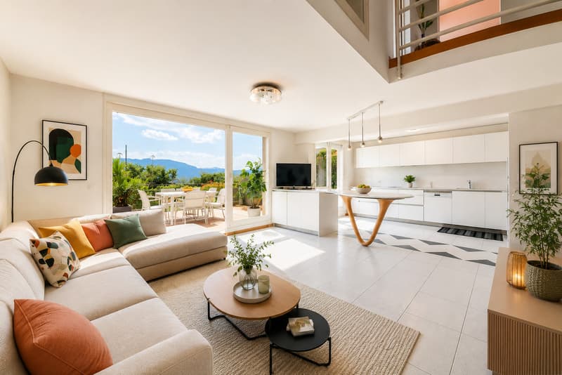 Duplex en rez-de-jardin avec vue lac (4)
