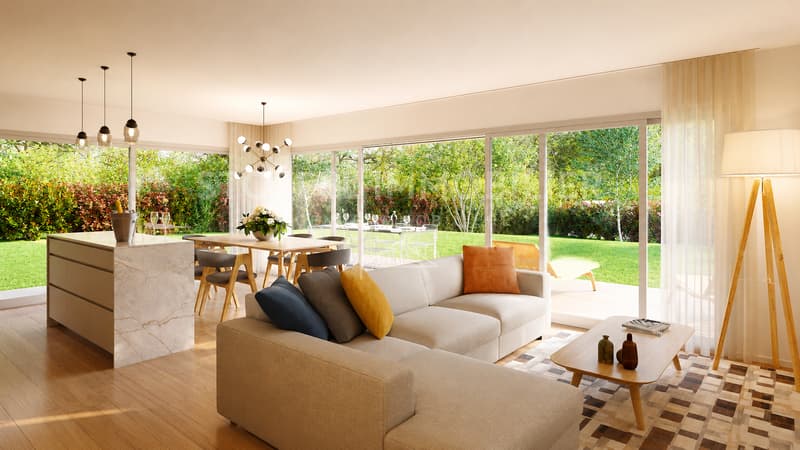 Appartement traversant neuf de 3 pièces avec balcons (2)