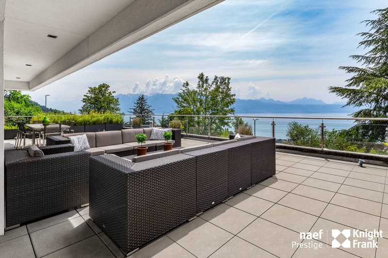 Attique de 390 m² habitables avec spacieuses terrasses - Vue imprenable sur le lac (1)