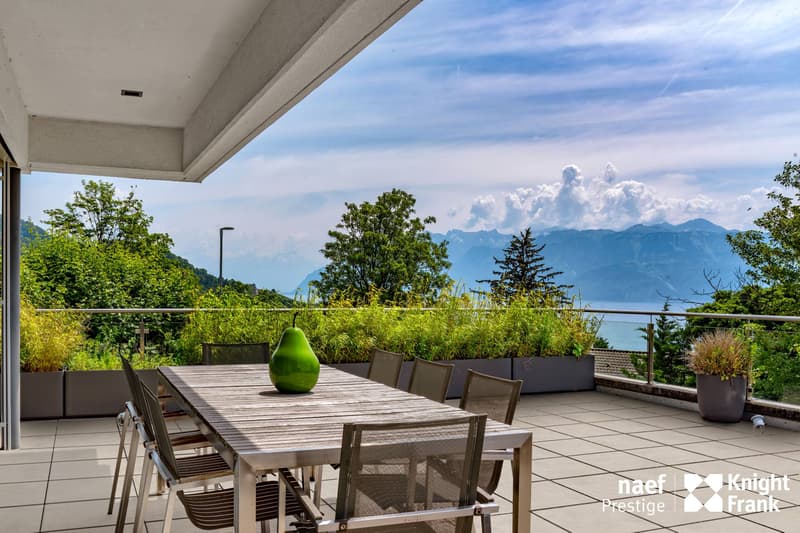 Attique de 390 m² habitables avec spacieuses terrasses - Vue imprenable sur le lac (2)