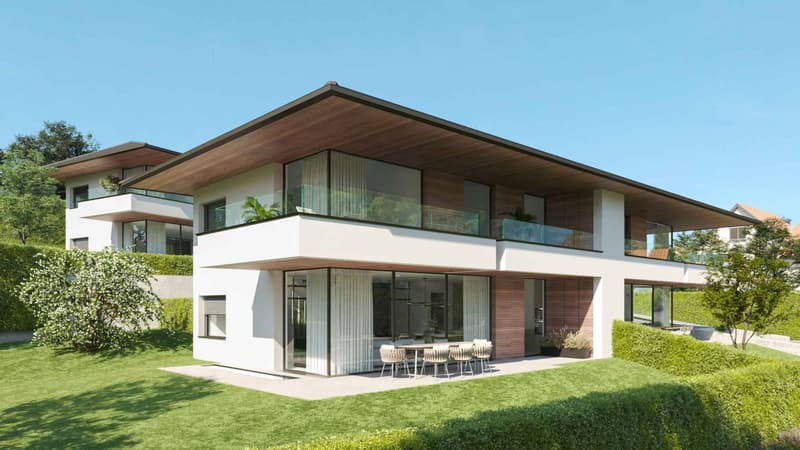 Elegance81 - Sur plan Villa C - Maison mitoyenne  contemporaine de 5.5 pièces avec terrasse, balcon et jardin (1)