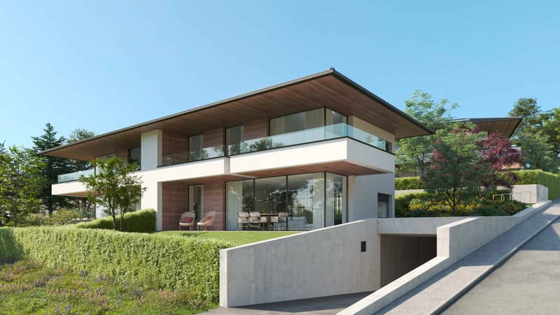 Elegance81 - Sur plan Villa C - Maison mitoyenne  contemporaine de 6.5 pièces avec terrasse, balcon et jardin (2)