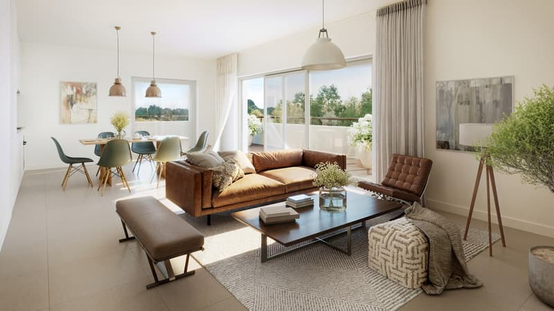 Mille52 - Lot B1-101 - Appartement de 3.5 pièces avec balcon au 1er étage (3)