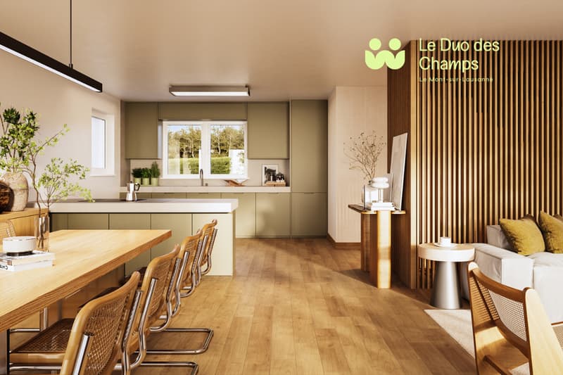 Le Duo des Champs - Spacieuse maison mitoyenne de 5.5 pièces lumineuse et fonctionnelle (4)