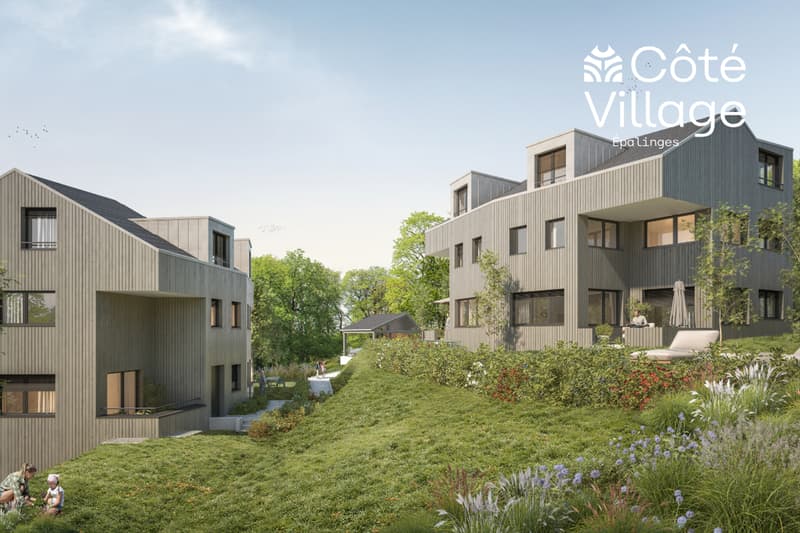 Côté village - Villa A2 - Villa mitoyenne neuve de 5.5 pièces (12)