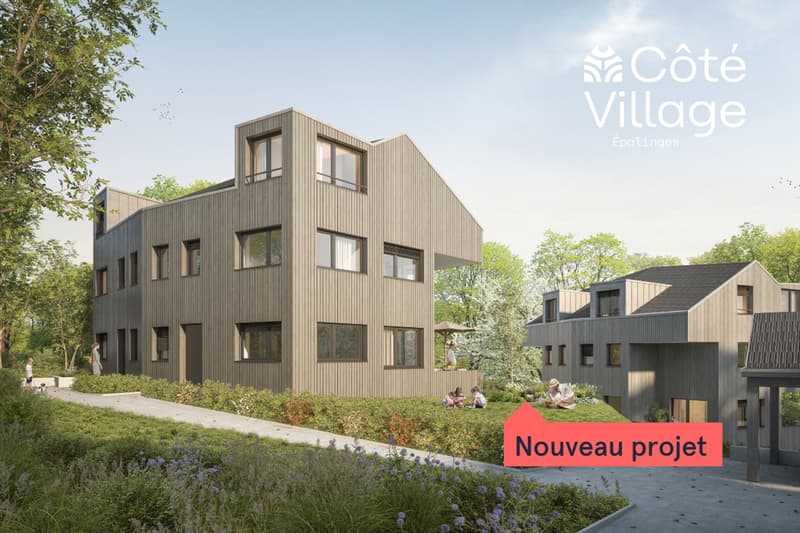 Côté village - Villa A2 - Villa mitoyenne neuve de 5.5 pièces (1)