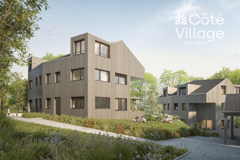 Côté village - Villa B1 - Villa mitoyenne neuve de 6.5 pièces (6)