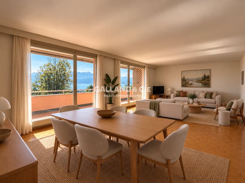 Spacieux 3.5 pièces avec vue - ~ 130 m² - Quartier Mousquines-Verdeil (4)