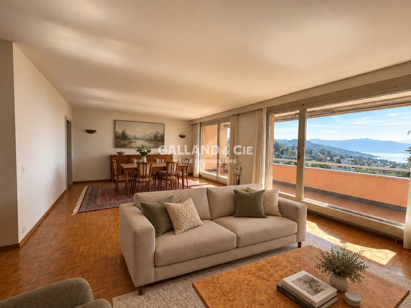 Spacieux 3.5 pièces avec vue - ~ 130 m² - Quartier Mousquines-Verdeil (4)