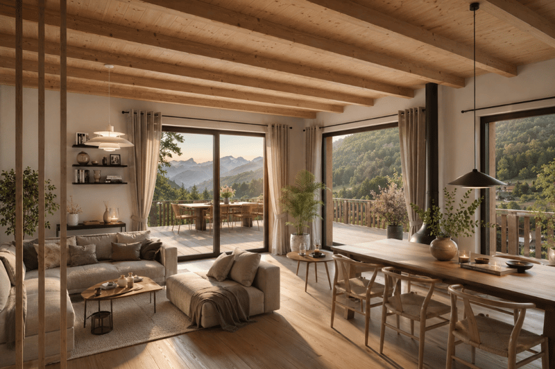 Chalet neuf et contemporain dans un écrin de verdure (2)