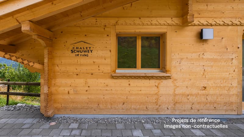 Opportunité exclusive : chalet neuf en madrier avec vue dégagée (10)