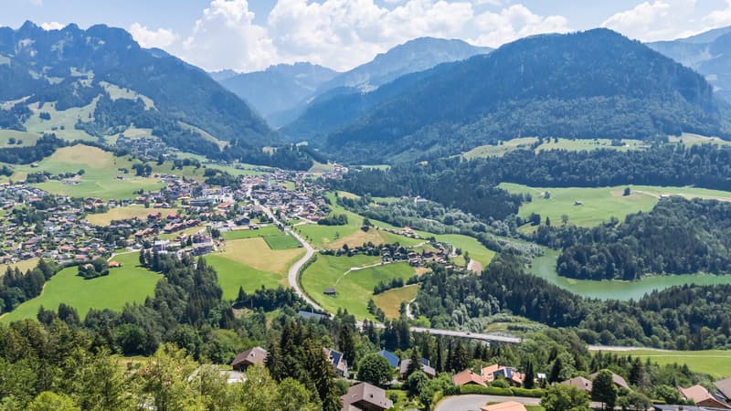 Opportunité exclusive : chalet neuf en madrier avec vue dégagée (6)
