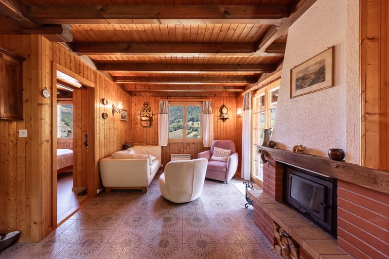 Vivre au rythme de la nature : chalet de 4½ pièces au calme et avec (11)