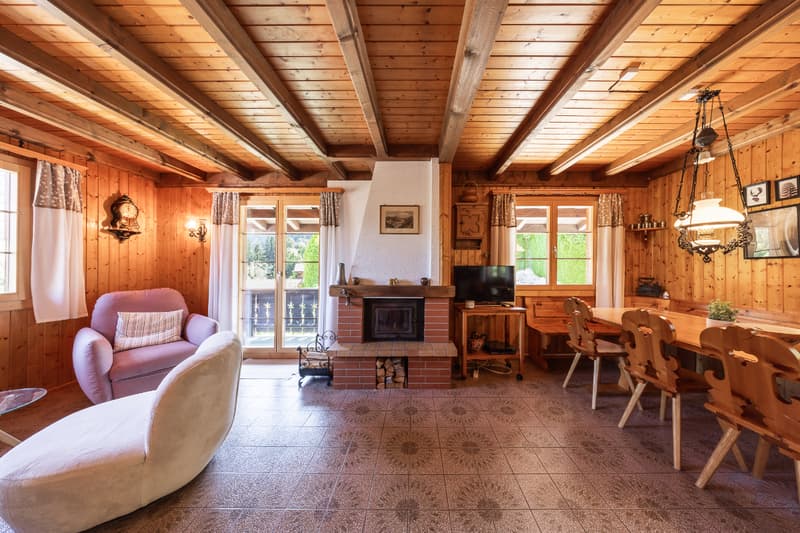 Vivre au rythme de la nature : chalet de 4½ pièces au calme et avec (9)