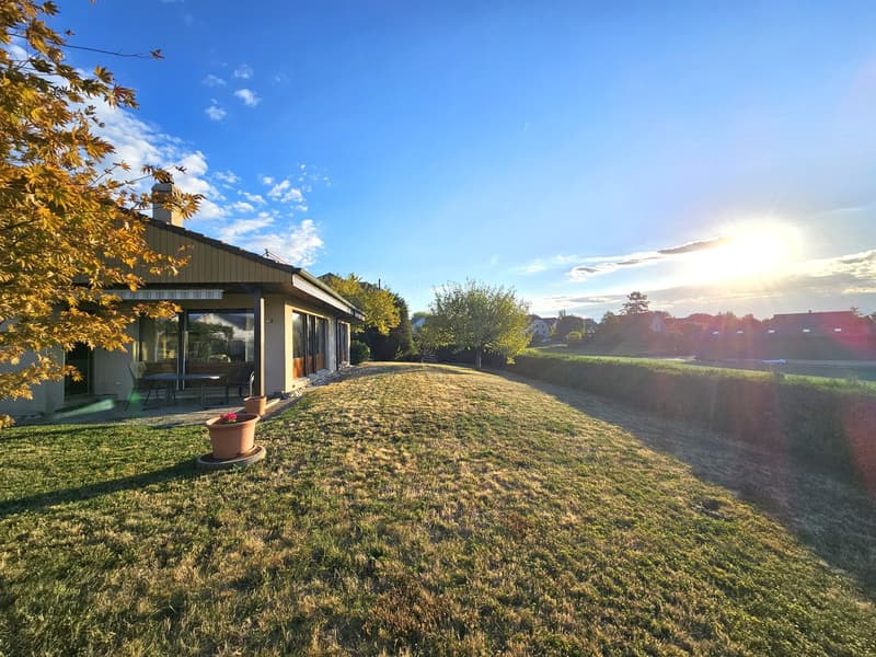 Villa individuelle avec magnifique dégagement sur la campagne et les Alpes (1)