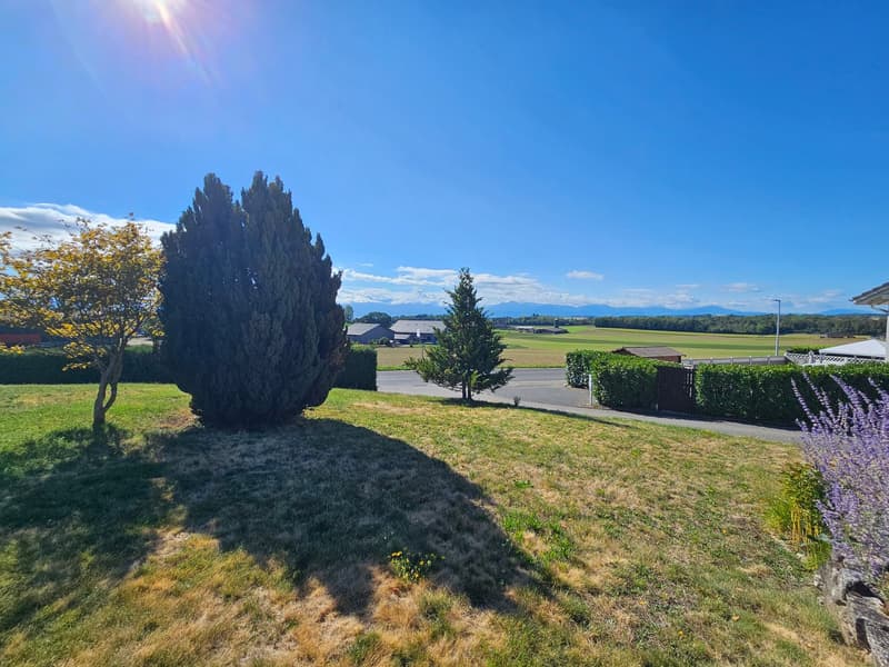 Villa individuelle avec magnifique dégagement sur la campagne et les Alpes (2)