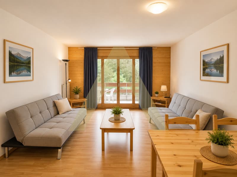 Opportunité meublée avec balcon dans un cadre verdoyant (2)