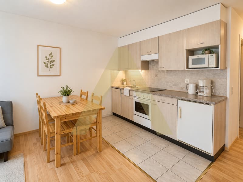 Cosy appartement meublée avec loggia dans un cadre verdoyant (3)