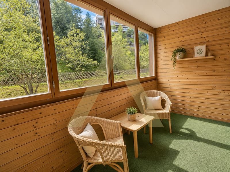 Cosy appartement meublée avec loggia dans un cadre verdoyant (1)